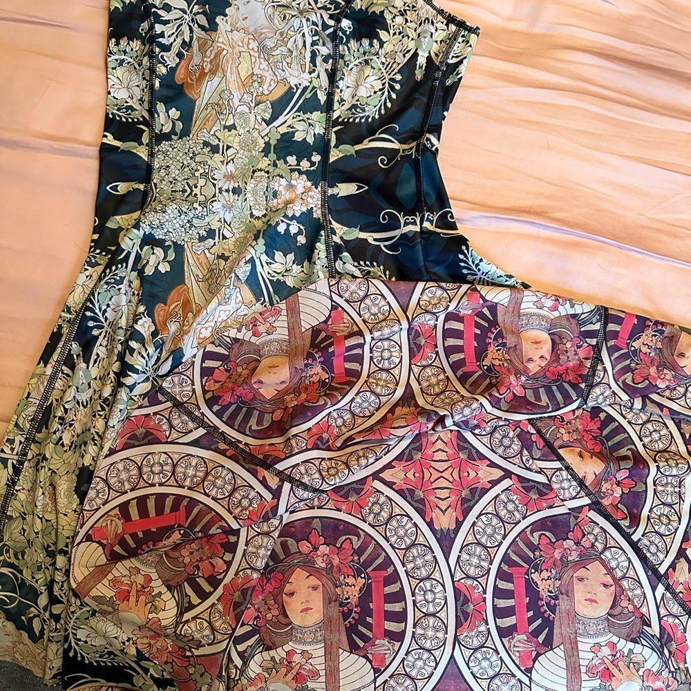Blackmilk Mucha reversible skater dress.